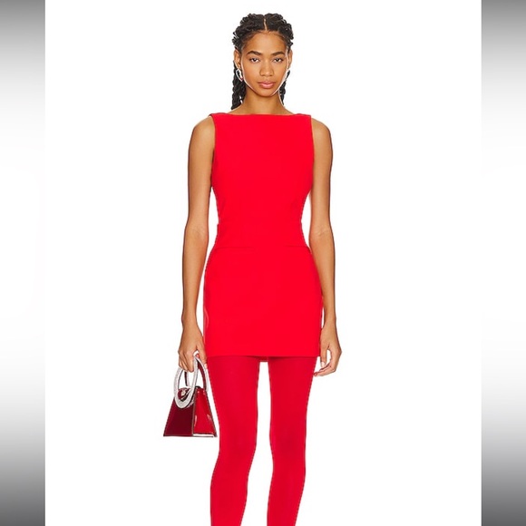 L'Academie Dresses & Skirts - NWT REVOLVE L’Academie by Marianna Arley Dress in Red with Pockets and Low Back